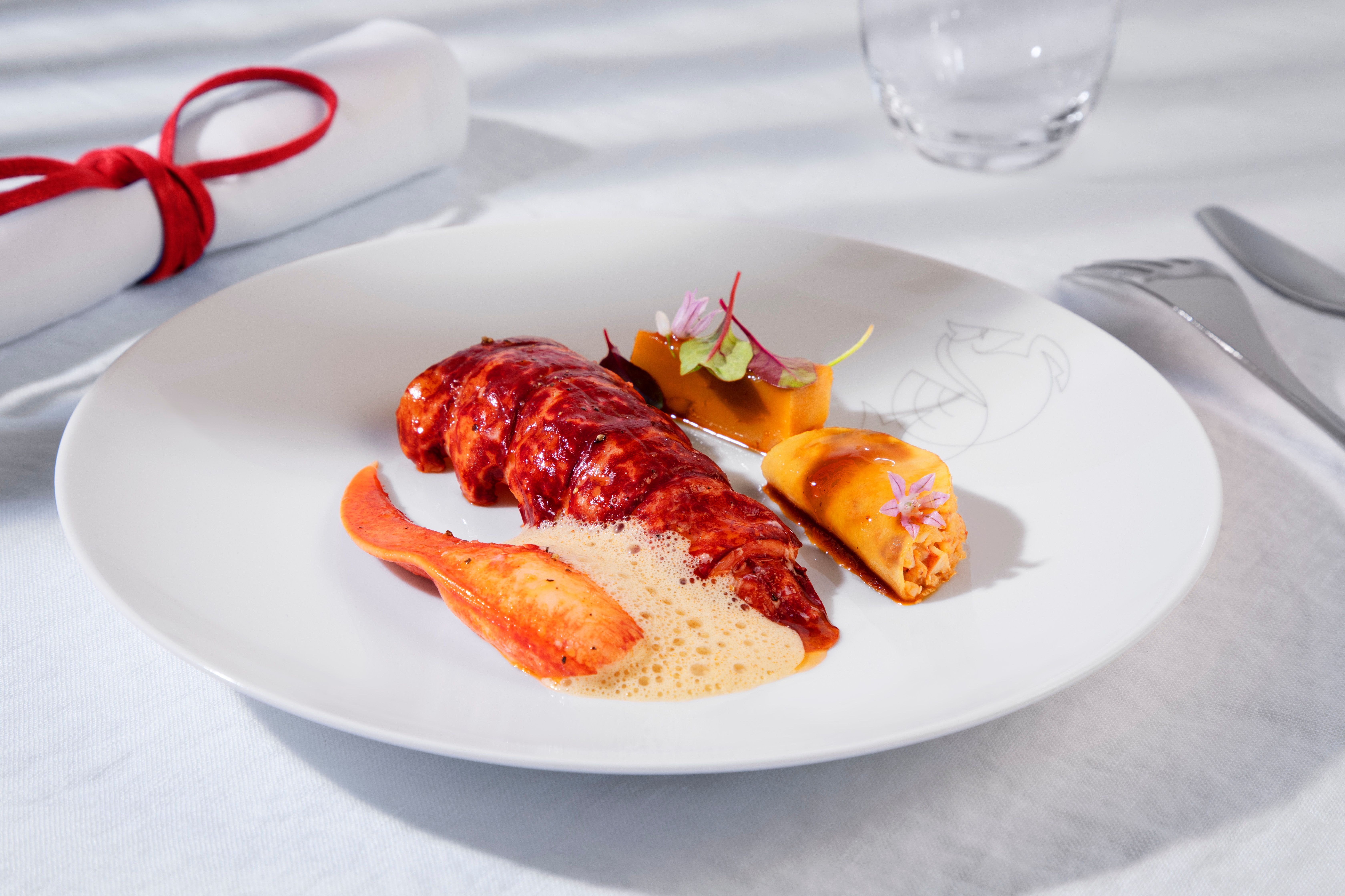Air France – Le homard d’Arnaud Lallement, servi en La Première