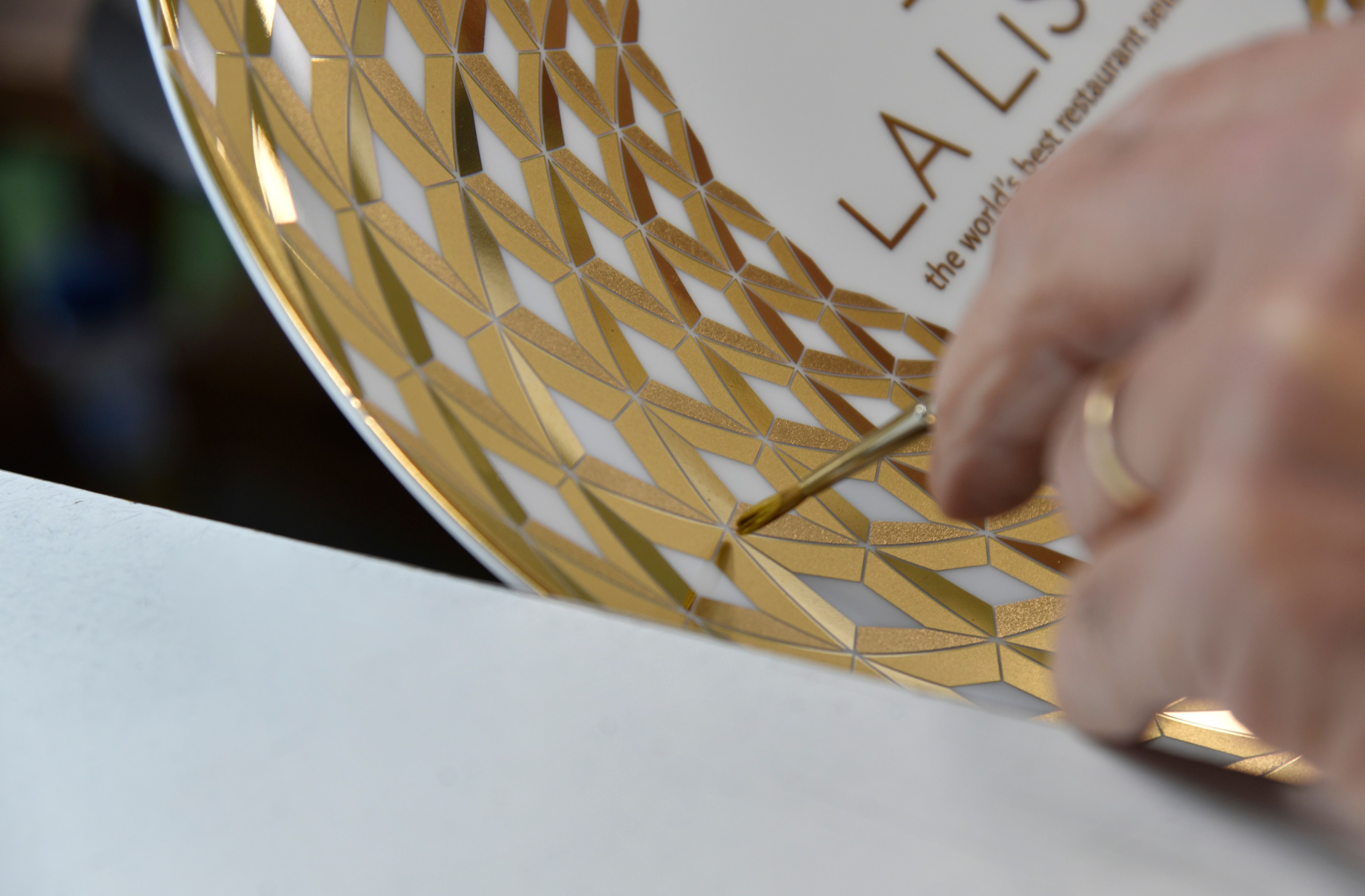 Bernardaud – Trois ors : mat, satiné et brillant
