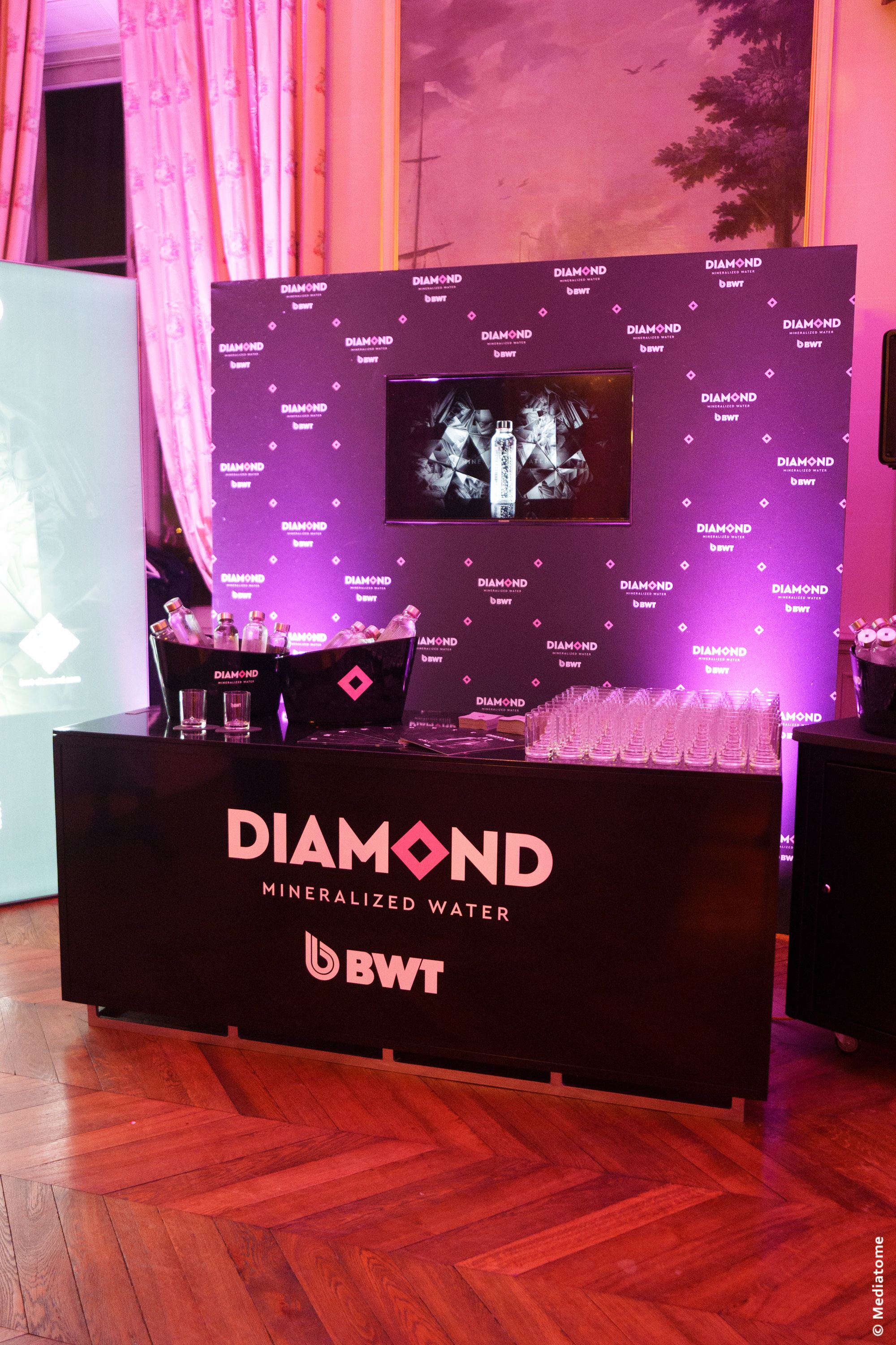 BWT Diamond Mineralized Water – Le bar Diamond au Gala LaListe, le 25 novembre 2024, au Quai d’Orsay