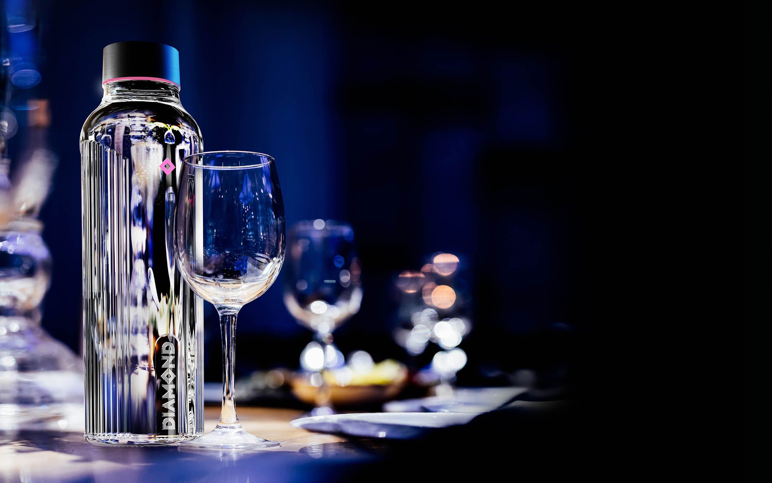 BWT Diamond Mineralized Water – Une bouteille Diamond au dîner