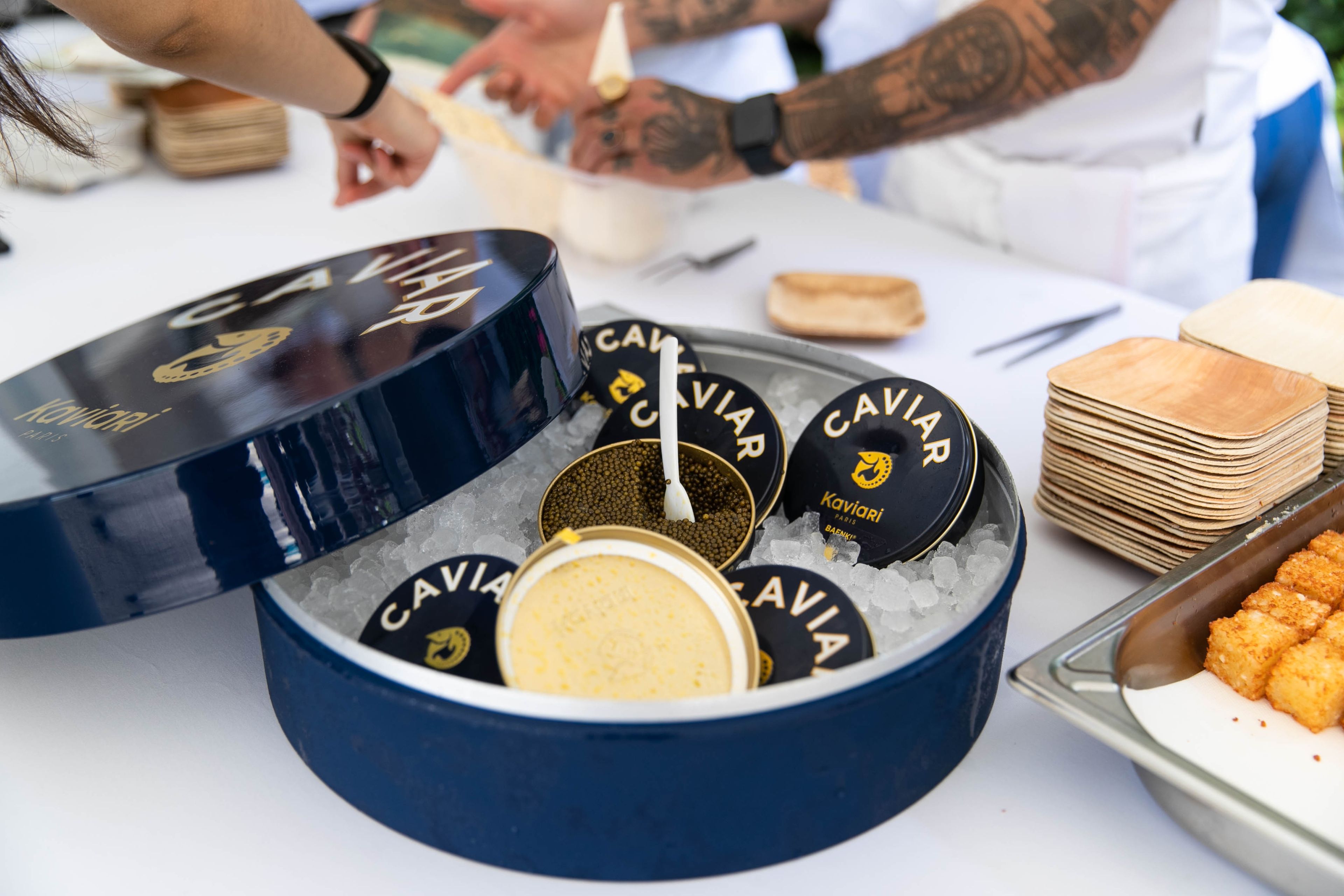 Kaviari caviar at the LaListe Garden Party, on June 15, 2026